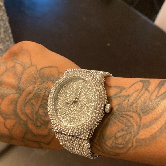 Silver Rhinestone Watch